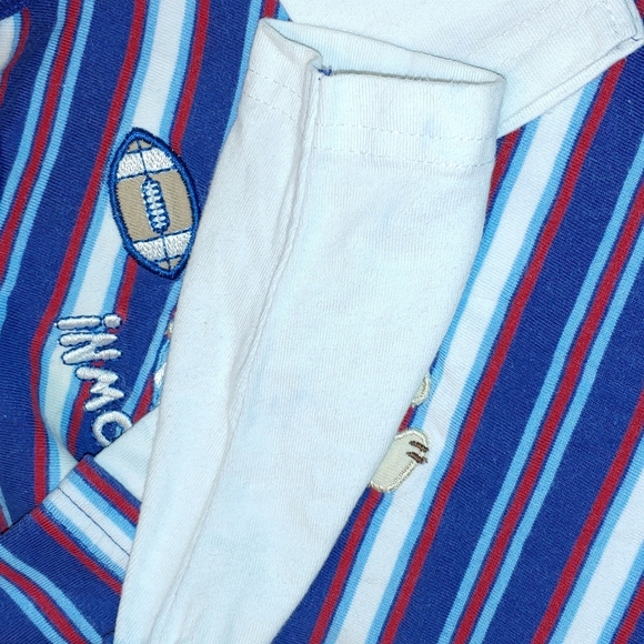 Bundle of Boy's 3-6mo Striped Rompers - Picture 4 of 12
